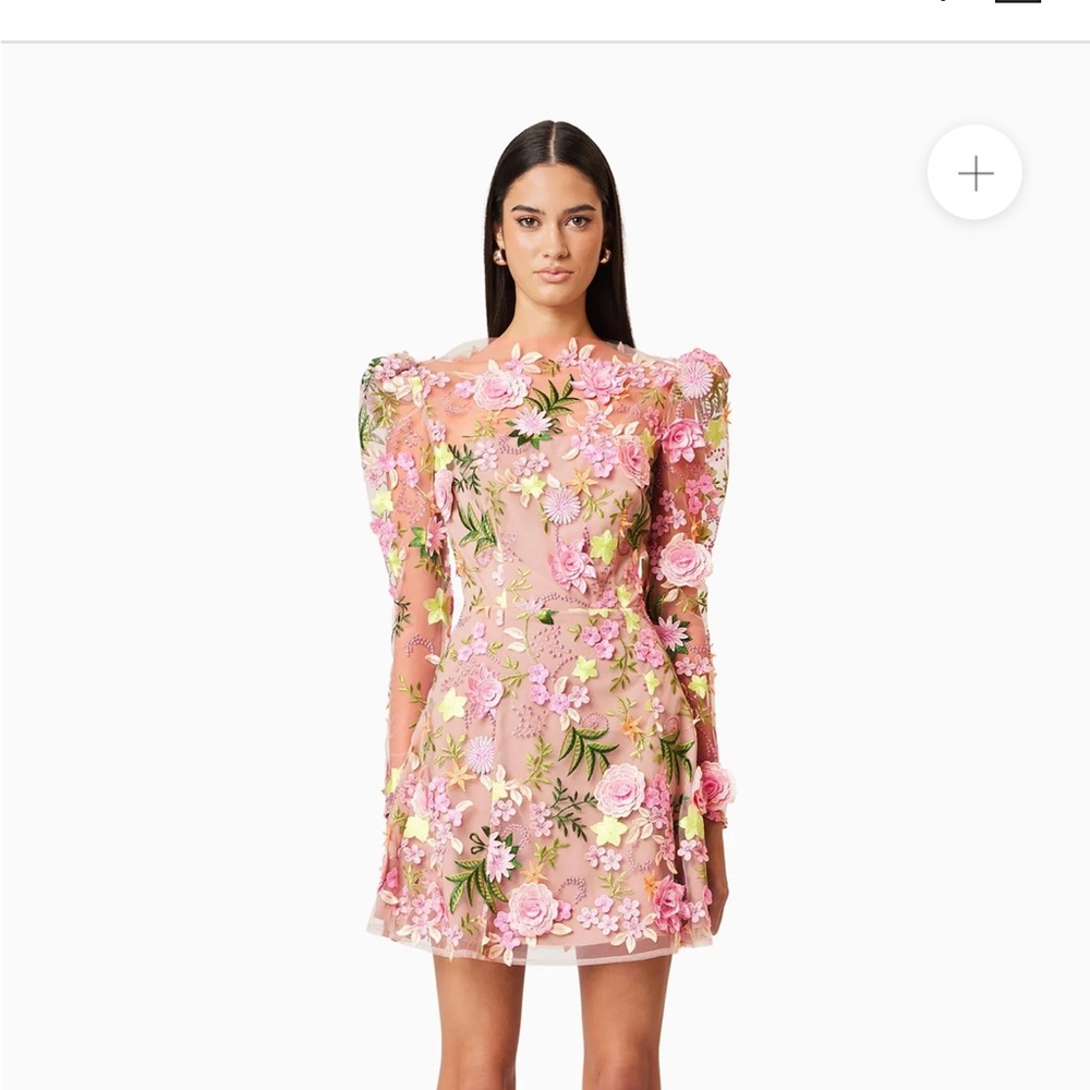 Elliatt Pink Floral Mini Dress